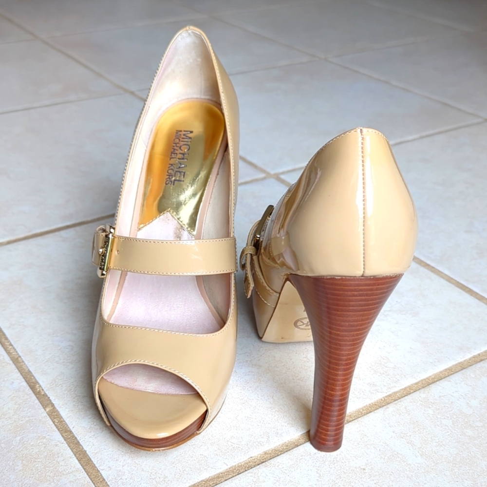 Michael Kors platform stacked heel mary jane